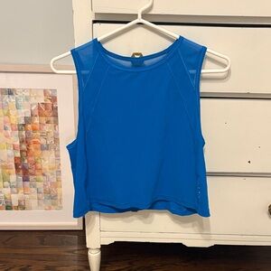 Lululemon Women’s Blue Athletic Sleeveless Crop Top